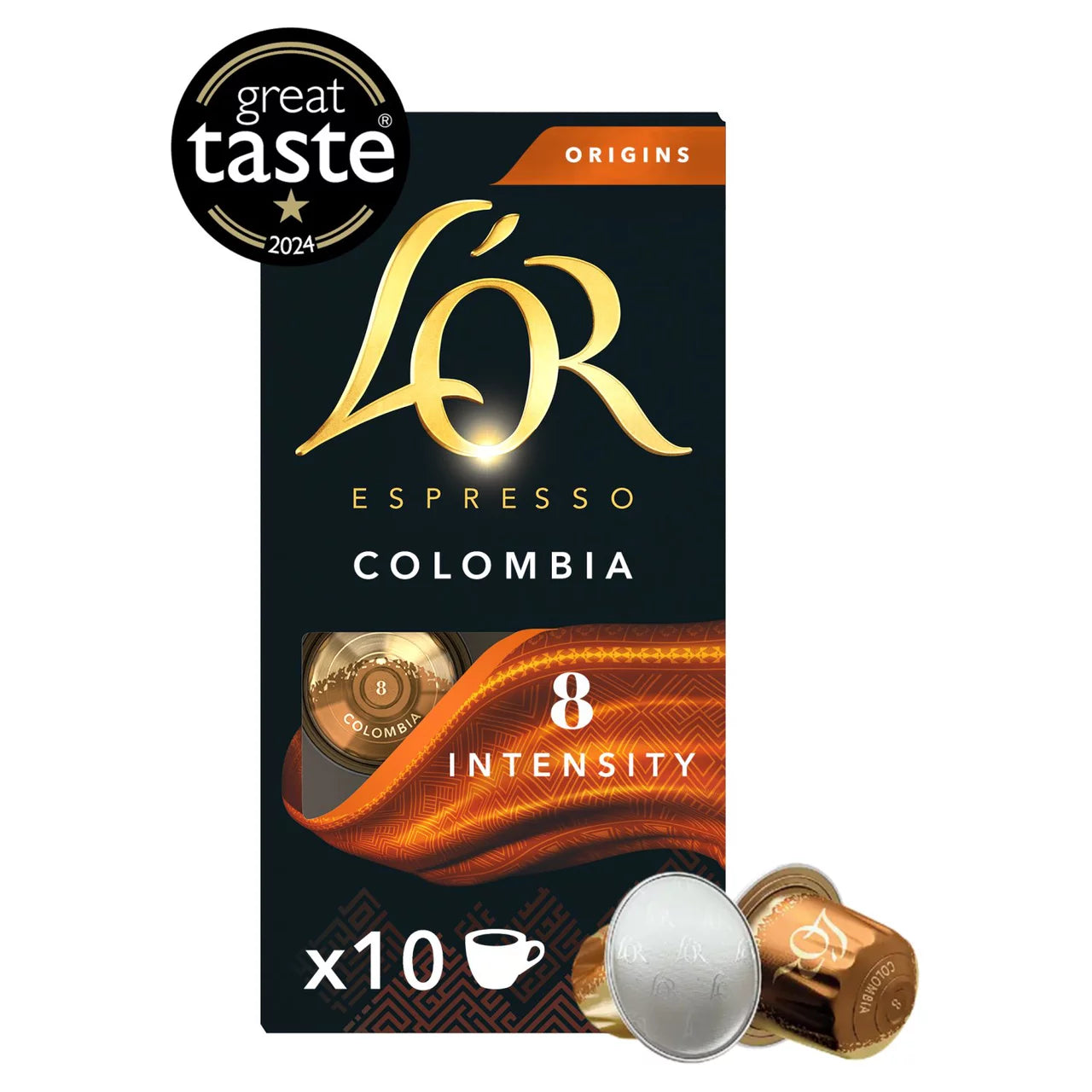 L'OR Origins Colombia Coffee Pods 10 Per Pack (2 Box)