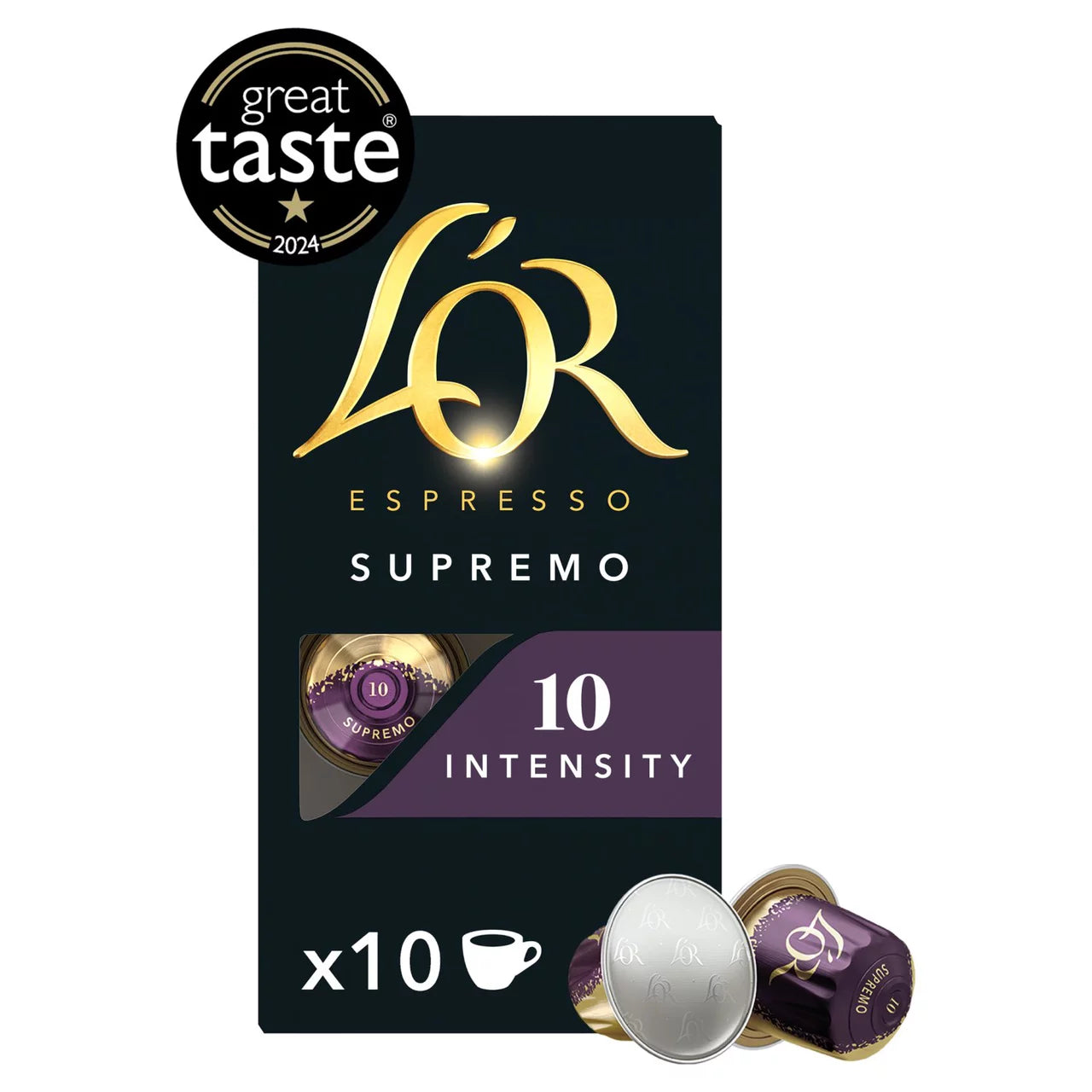 L'OR Espresso Supremo Coffee Pods x10 Intensity 10 (2 box)