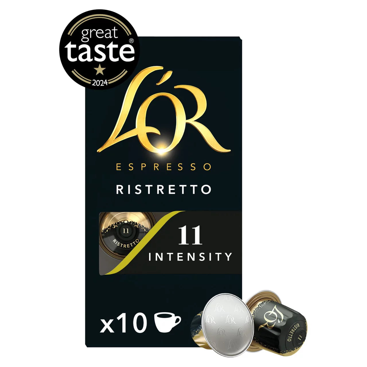 L'OR Espresso Ristretto Coffee Pods x10 Intensity 11 ( 2 box)