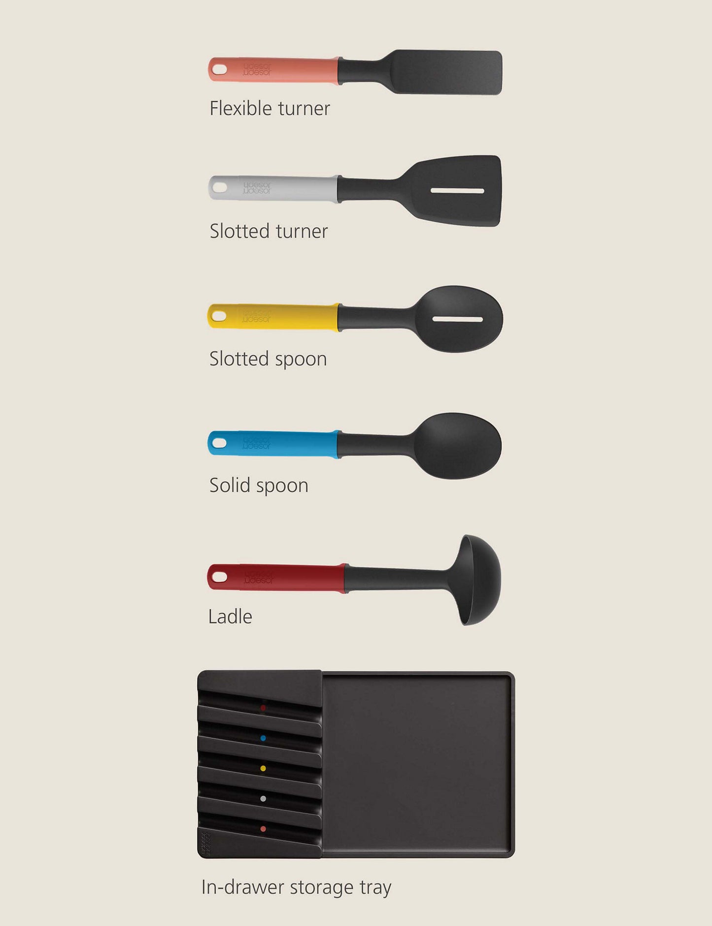 5 Piece Elevate Slim Utensil Set