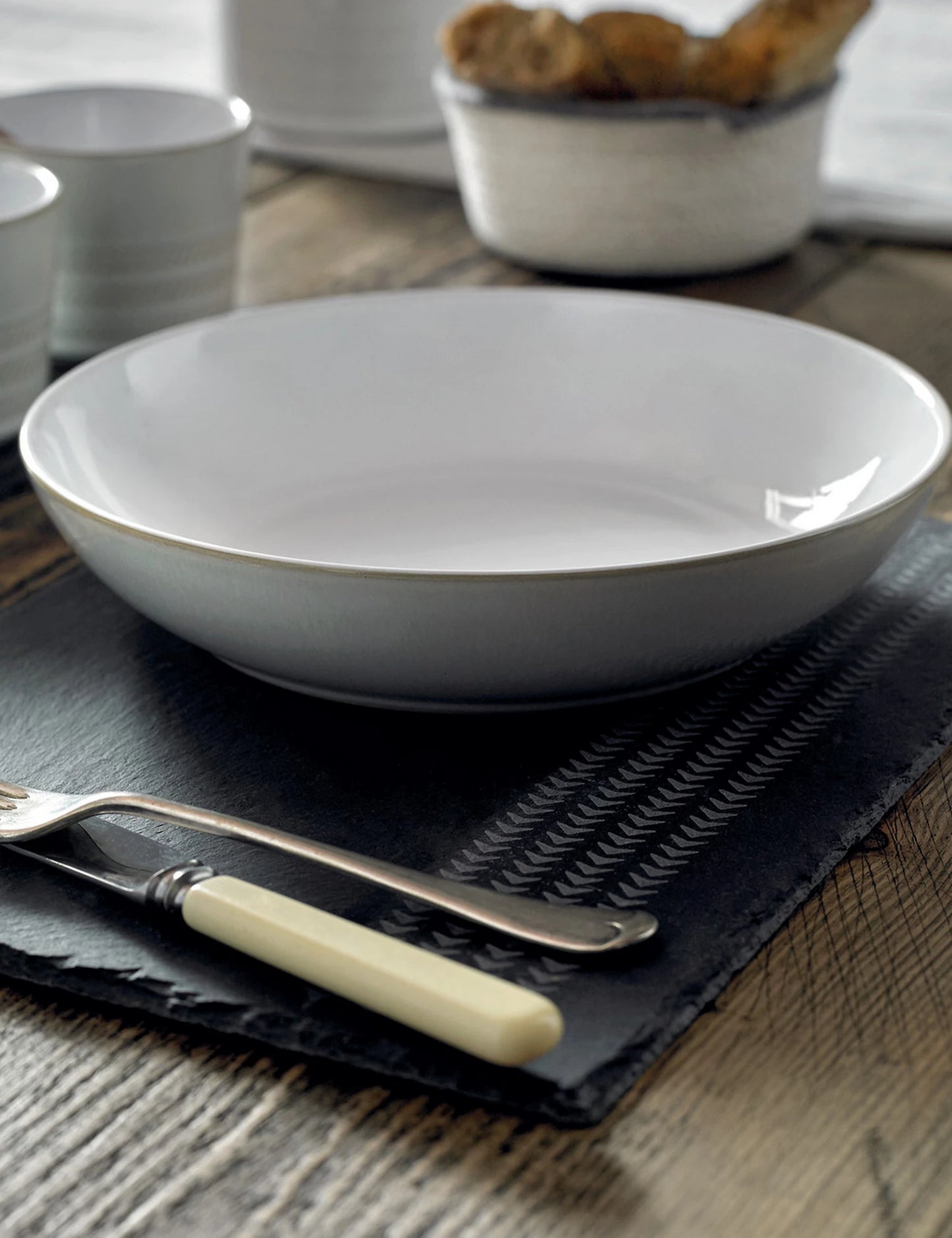 Set of 4 Natural Canvas Pasta Bowls