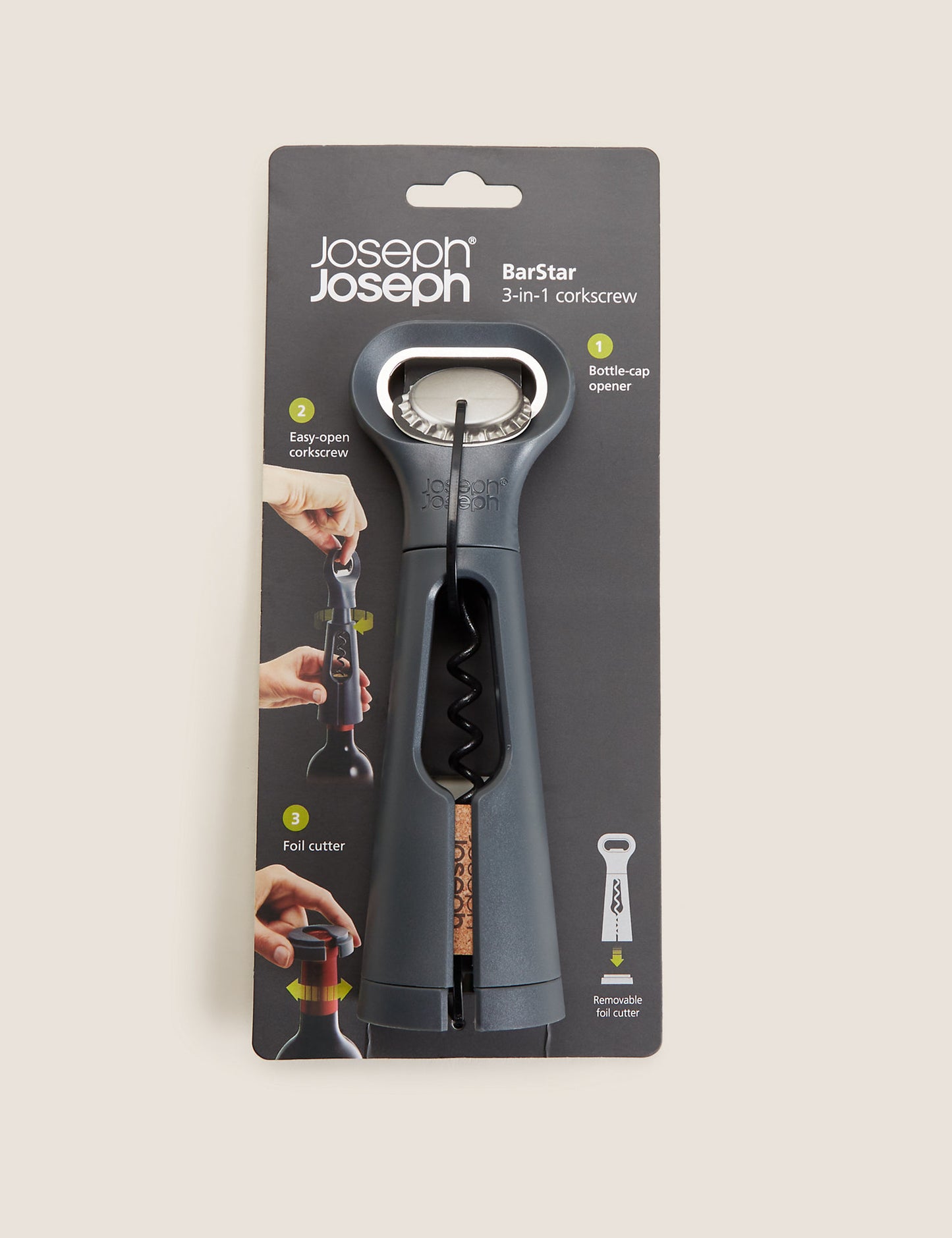 BarStar 3-in-1 Corkscrew