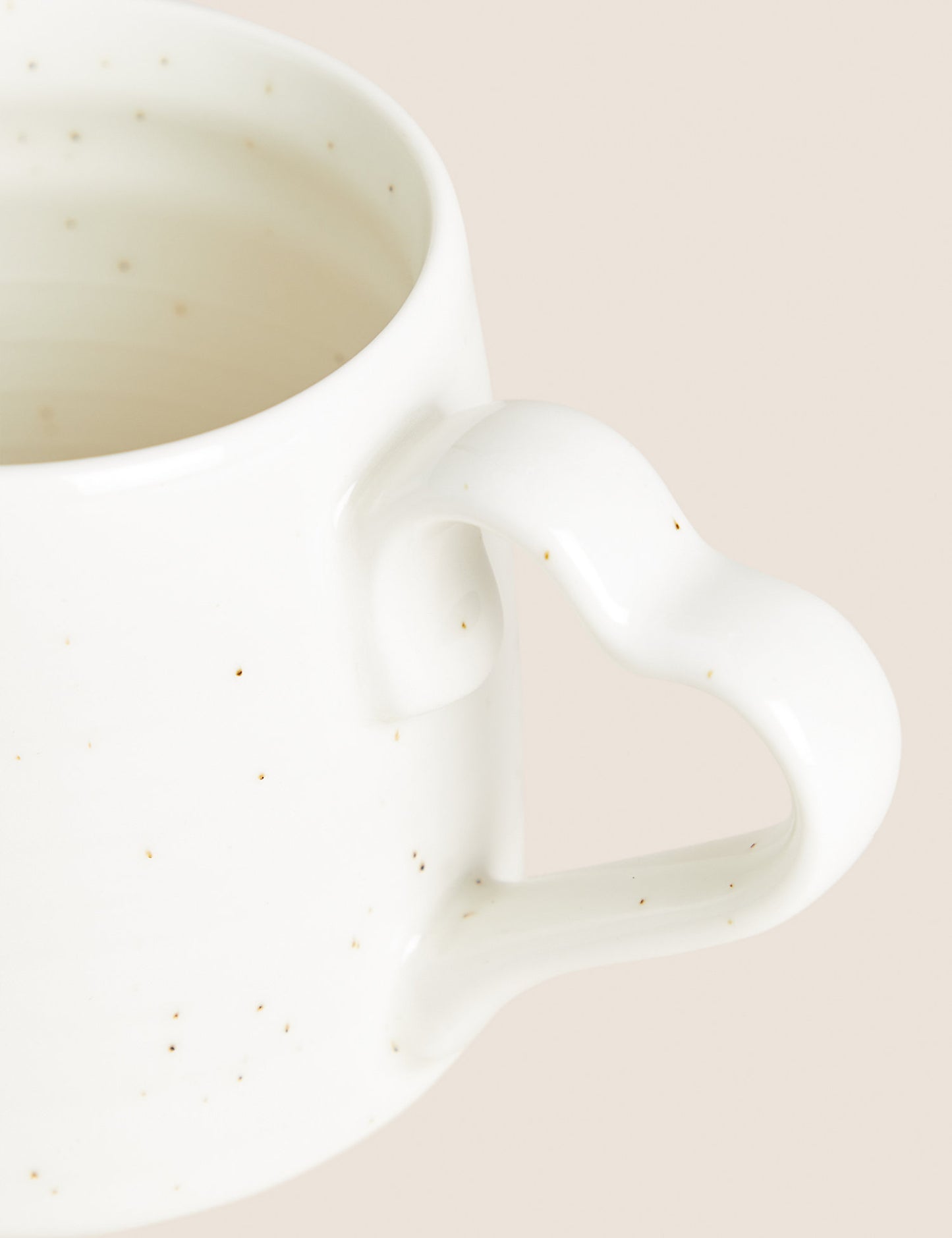 Heart Handle Speckle Mug