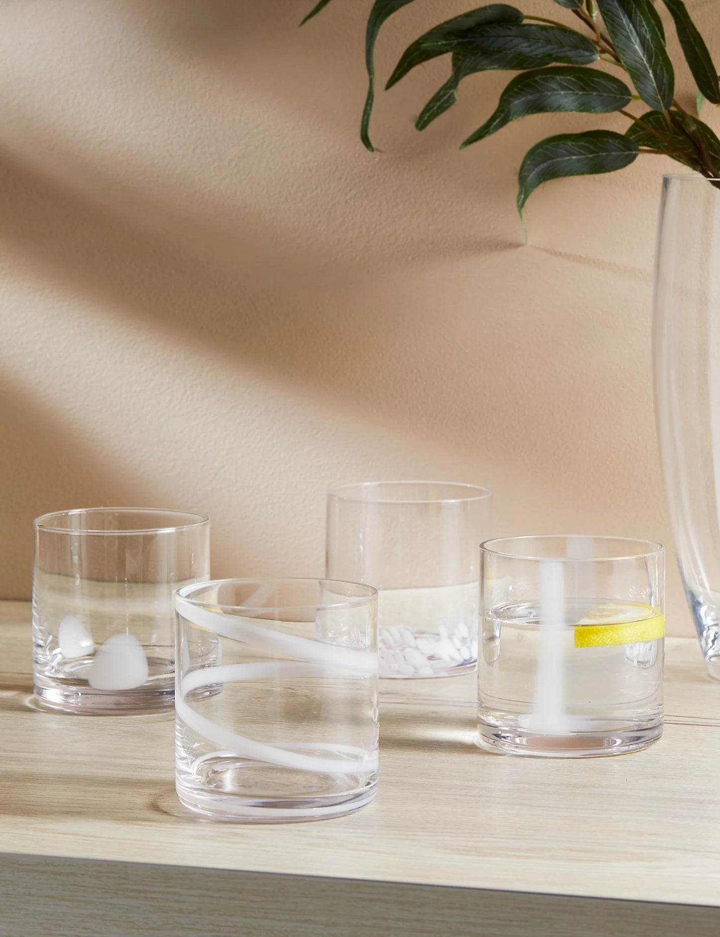 Set of 4 Patterned Tumblers