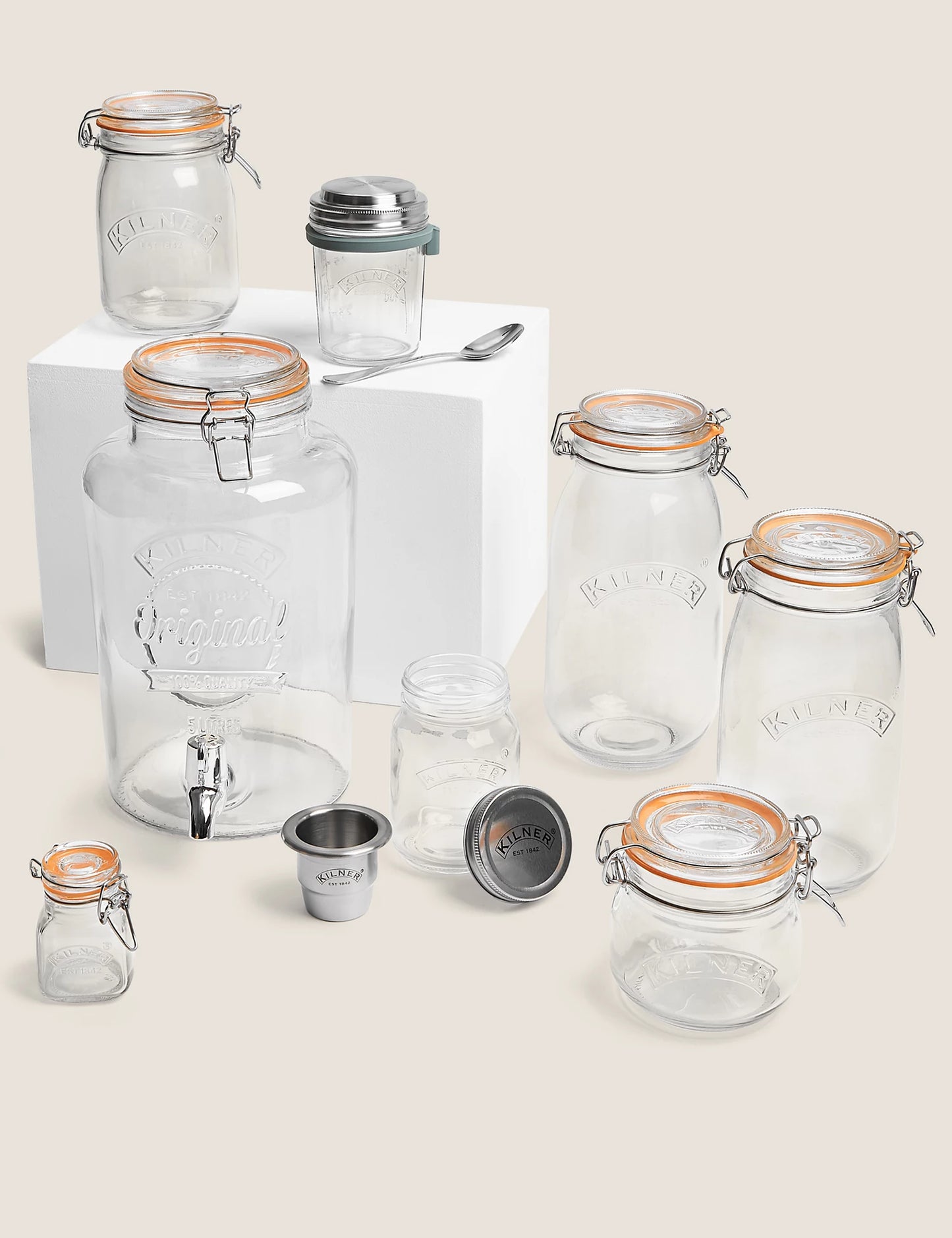 1.5L Round Clip Top Jar