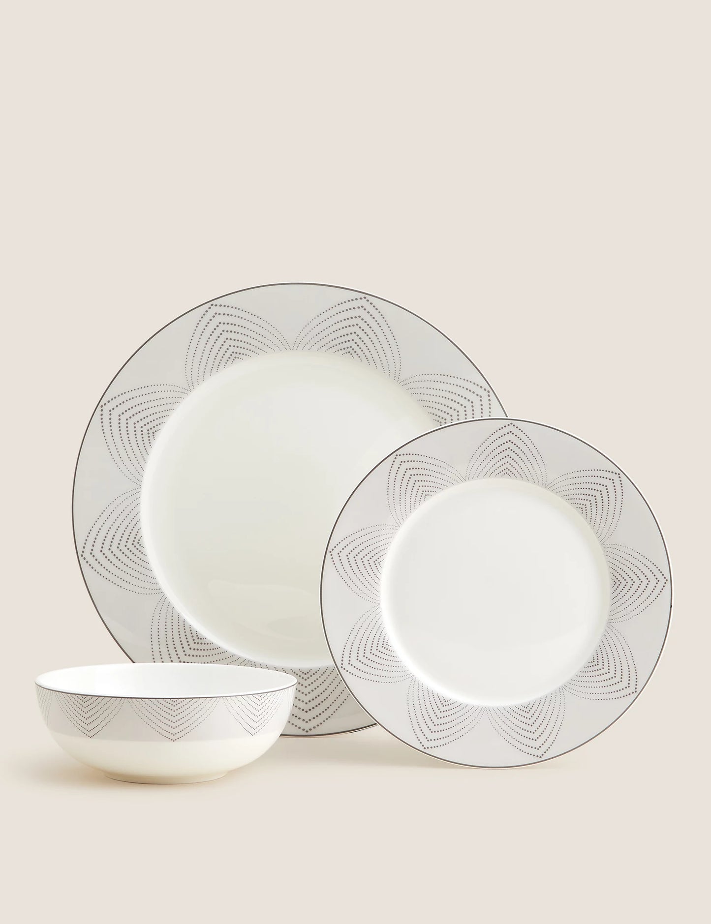 12 Piece Hampton Deco Dinner Set