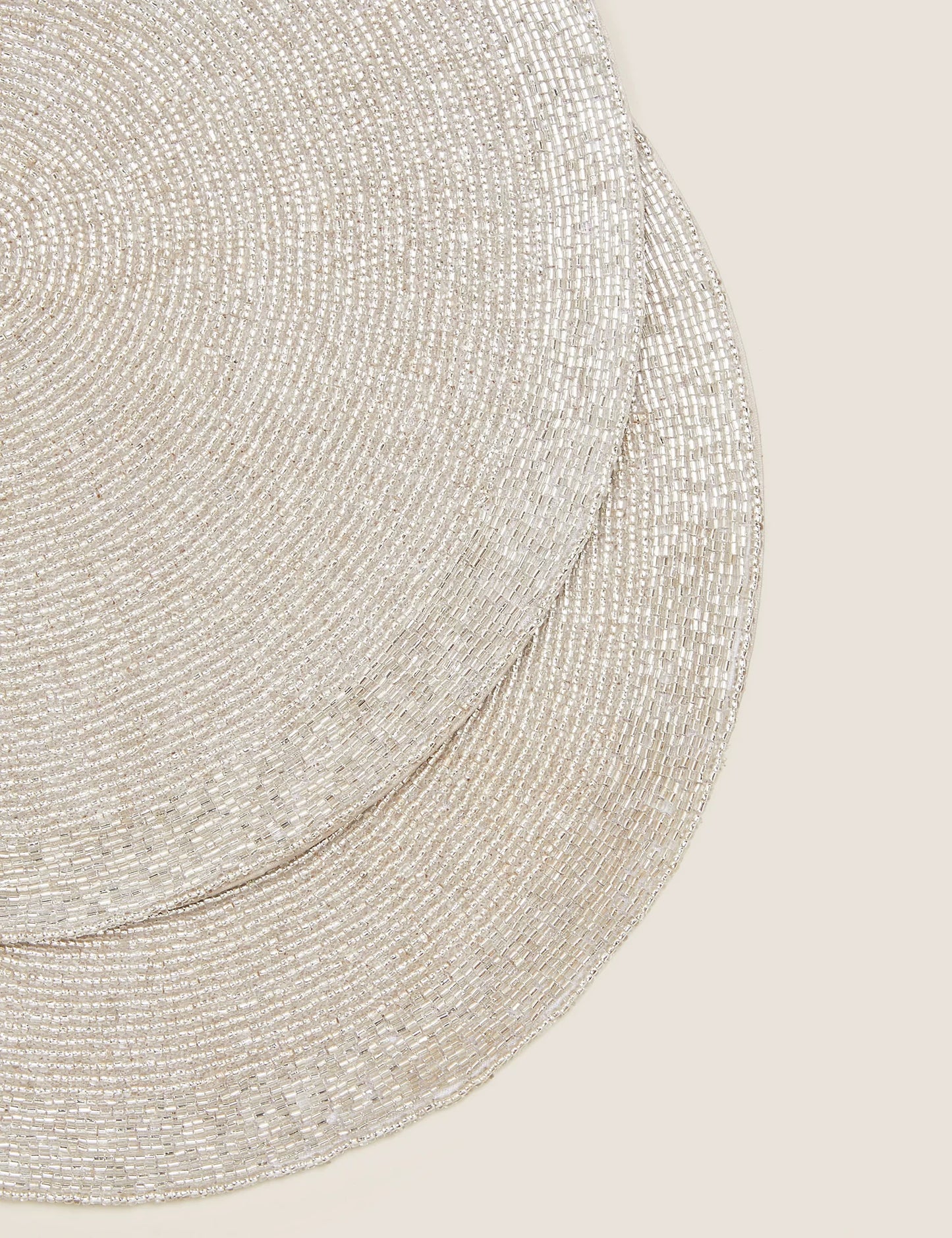 Set of 2 Beaded Placemats