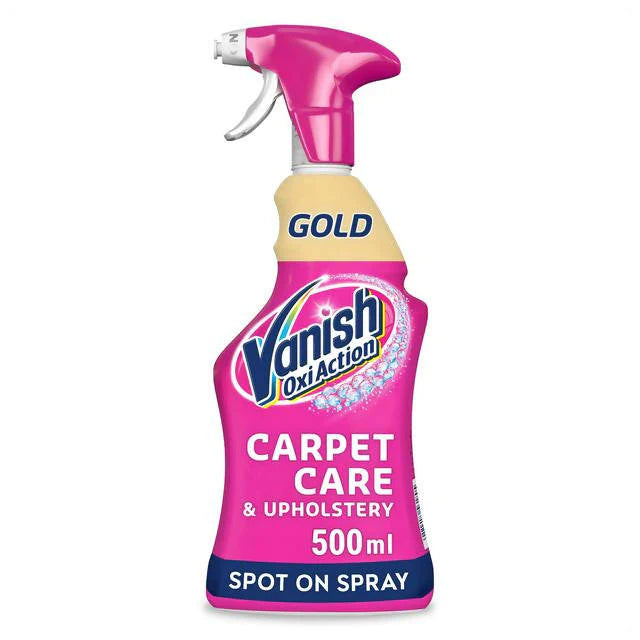 Vanish Gold Oxi Action Carpet Care & Upholstery Spot on Spray 500 ml Pack size: Case of 6