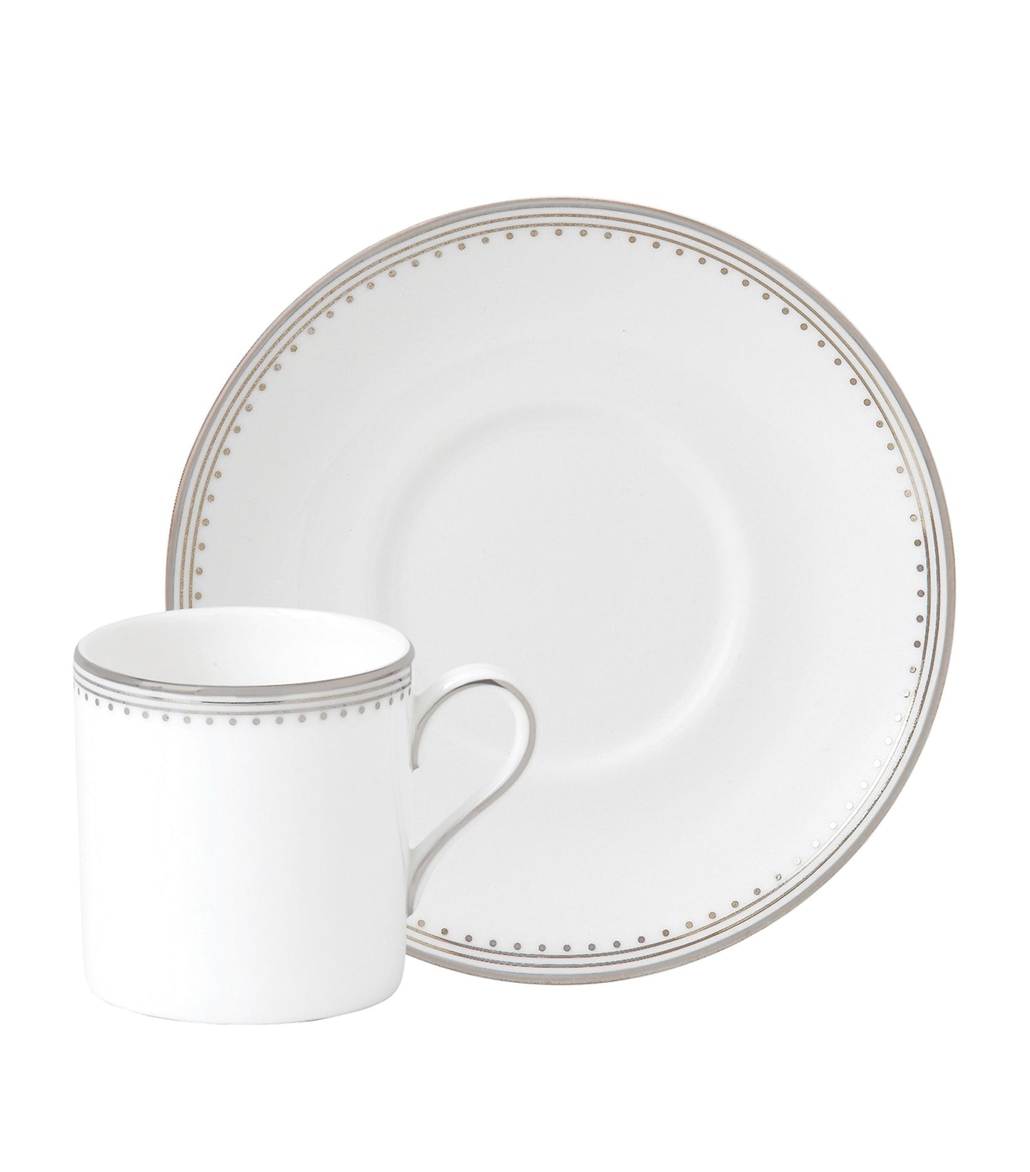 WEDGWOOD Vera Wang Grosgrain Coffee Cup And Saucer