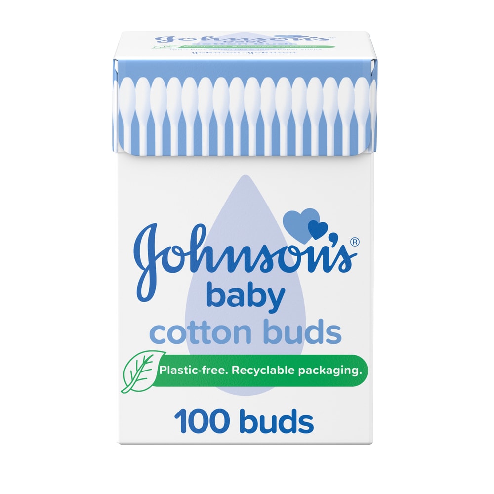 JOHNSON'S® Baby Cotton Buds 100 Buds Pack size: Case of 12