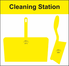 Shadowboard - Cleaning Station Style D (Yellow) With Hooks - NO STOCK