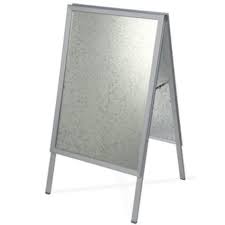 Silver A- Board Pavement sign A2 size