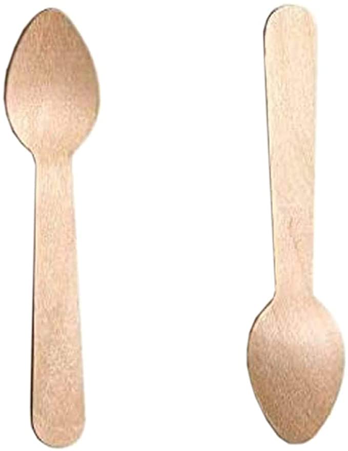 Plastico 100 Wooden Teaspoons