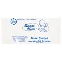 Smart Choice 500 Aluminium Foil Containers No.6a Large case of 6
