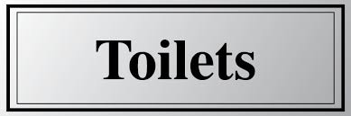 Toilets Sign