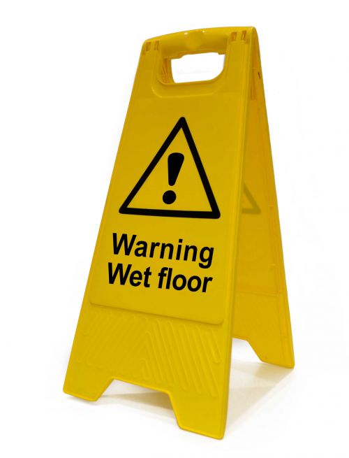 Heavy Duty A-Board Warning Wet Floor Sign Pack size: Case of 1