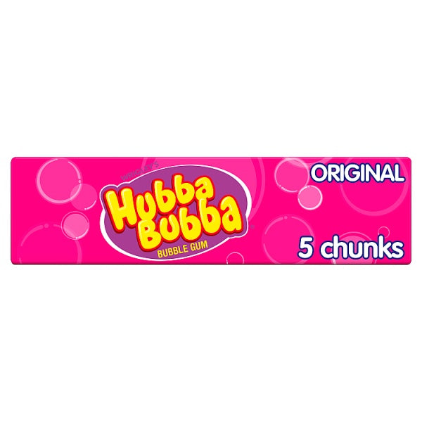 Wrigley's Hubba Bubba Bubble Gum Original Flavour 5 Chunks 35g Case Of 20 - Collectionmarket