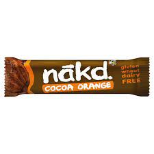 Nakd Cocoa Orange Fruit & Nut Bar 35g Pack size: Case of 18