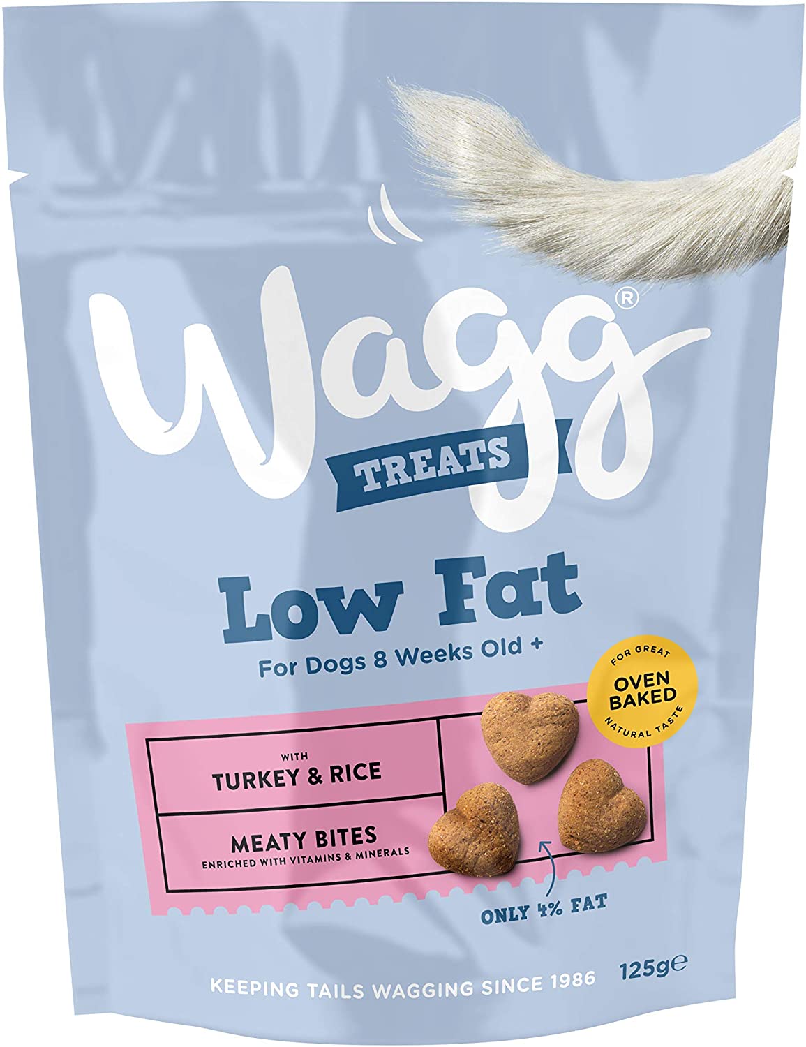 Wagg Low Fat Treats Turkey & Rice 100g Pack size: Case of 7