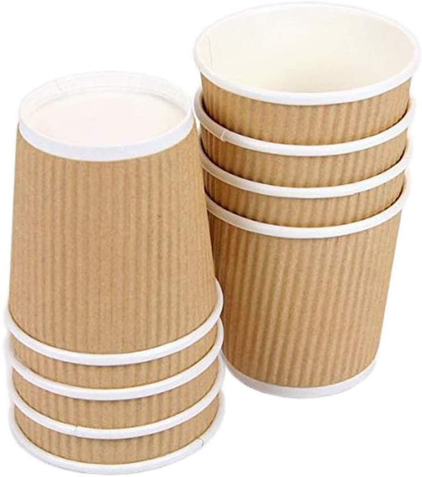 8oz Kraft Trp Ripple Cup&Lid