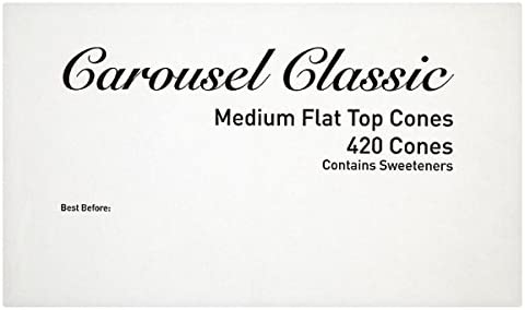 Carousel Classic Medium Flat Top Cones 420 Cones