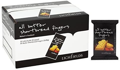 Lichfields All Butter Shortbread Fingers 40g case of 32