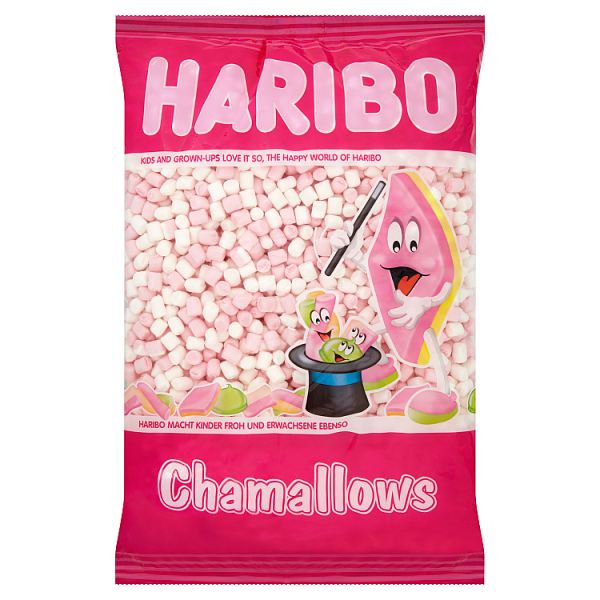 HARIBO White and Pink Mini Mallows 1kg - Collectionmarket