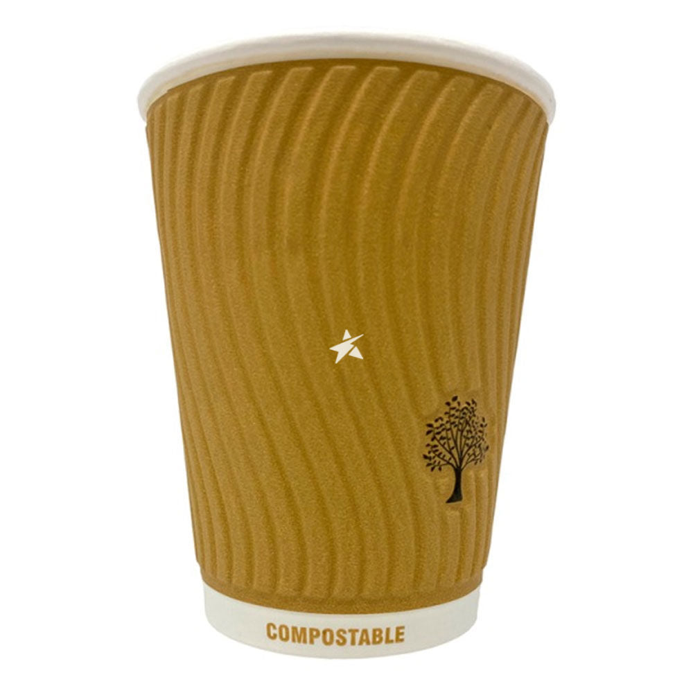 H-Pack 8oz Bio Cup Embossed Double Wall 35s