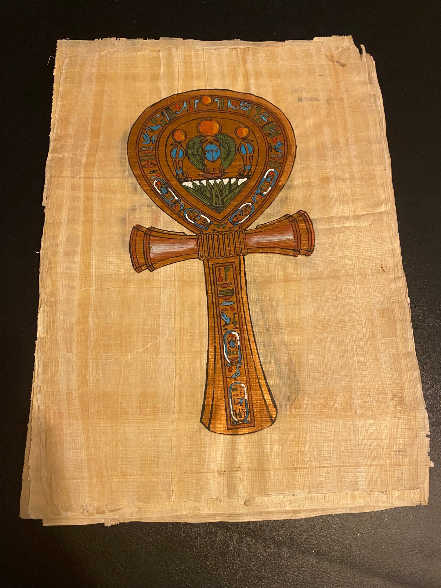 Original papyrus paper the key of life