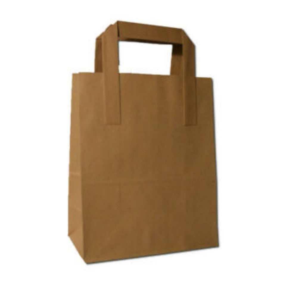 Durakraft 250 Brown SOS Carrier Bags Medium Pack size: Case of 1