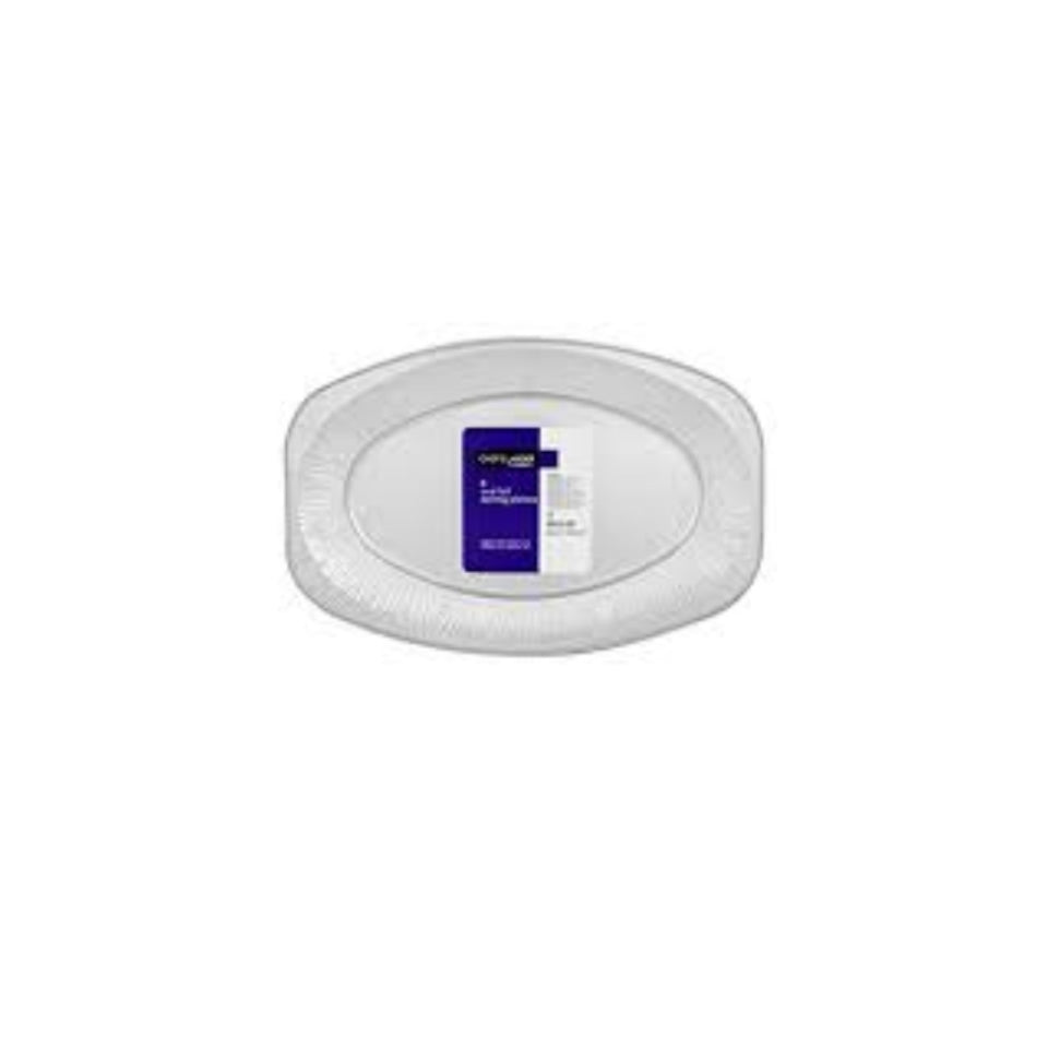 Chef's Larder 8 Oval Foil Serving Platters 425mm