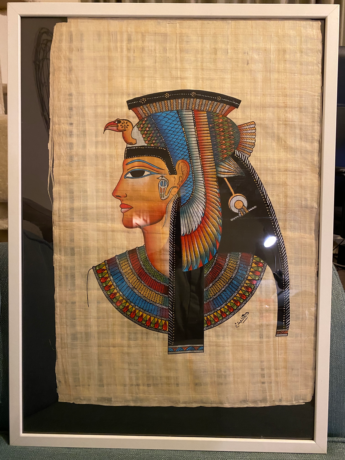 Original papyrus paper ( the queen Cleopatra)
