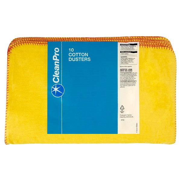 Clean Pro 10 Cotton Dusters 50cm x 40cm
