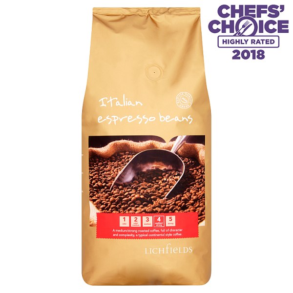Lichfields Italian Espresso Beans 1kg case of 6 Pack size: Case of 1