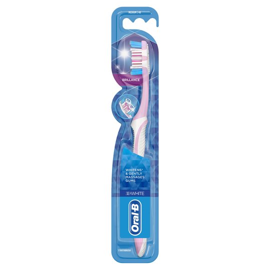 Oral-B White Medium Toothbrush