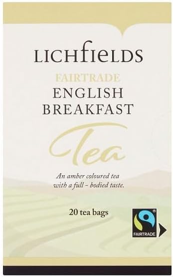 Lichfields Fairtrade English Breakfast 20 Tea Bags 40g