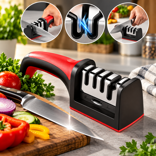4-Stage Multi-Functional Kitchen Knife Sharpener