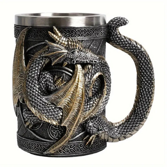 Silvery Dragon Mug