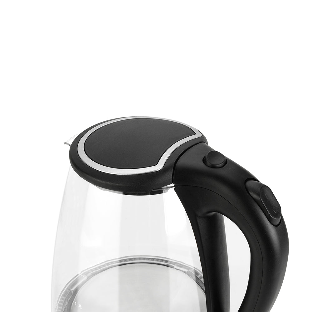 HD-1857-A 220V 2000W 1.8L Electric Glass Kettle UK Plug