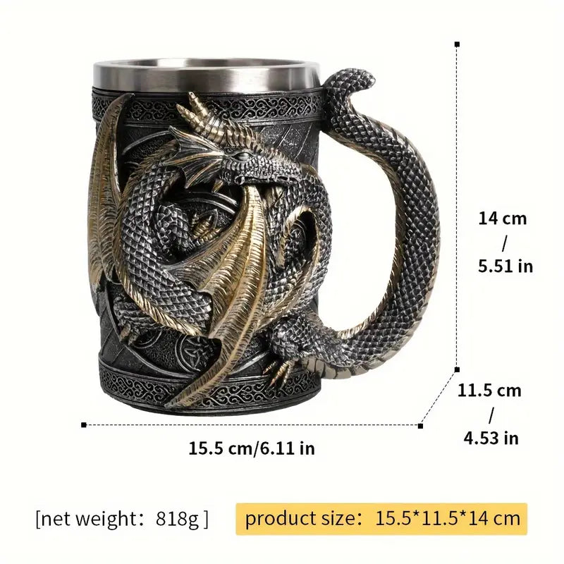 Silvery Dragon Mug