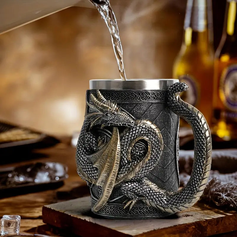 Silvery Dragon Mug