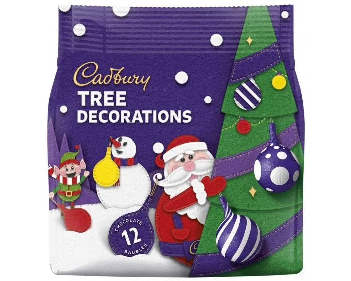CADBURY CHOCOLATE TREE DECORATIONS 72G (BOX OF 6)