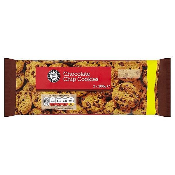 Euro Shopper Chocolate Chip Cookies 2 x 200g