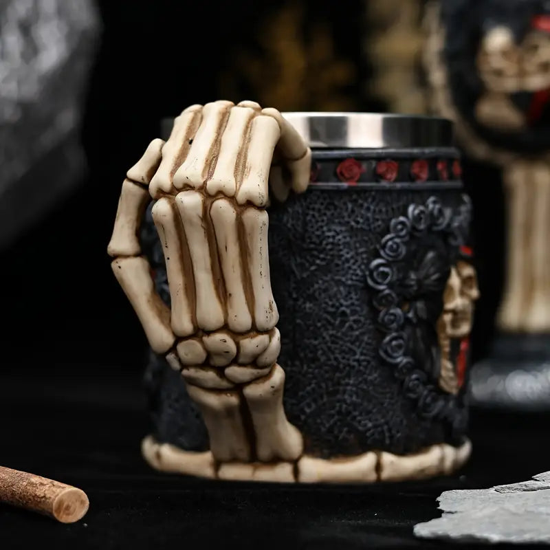 Couple Skull Stainless Steel Coffee Mug