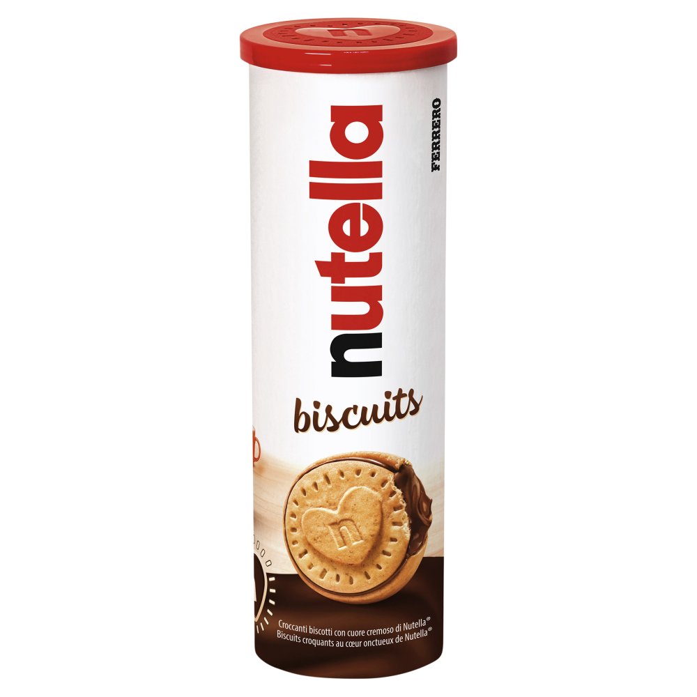 Nutella Hazelnut Chocolate Spread Filled Biscuits Tube 166g Pack size: Case of 20
