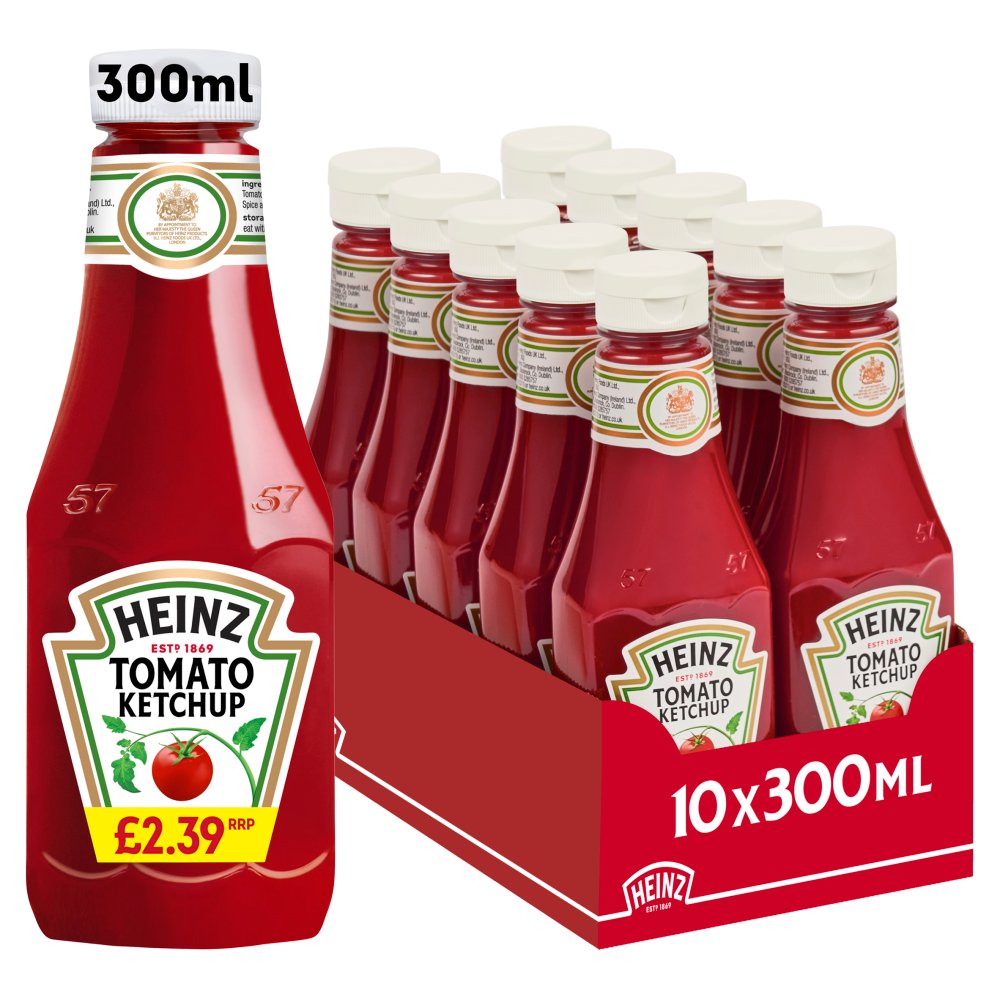 Heinz Tomato Ketchup Sauce 342g Pack size: Case of 10