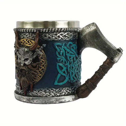 3D Viking-Themed Coffee Mug