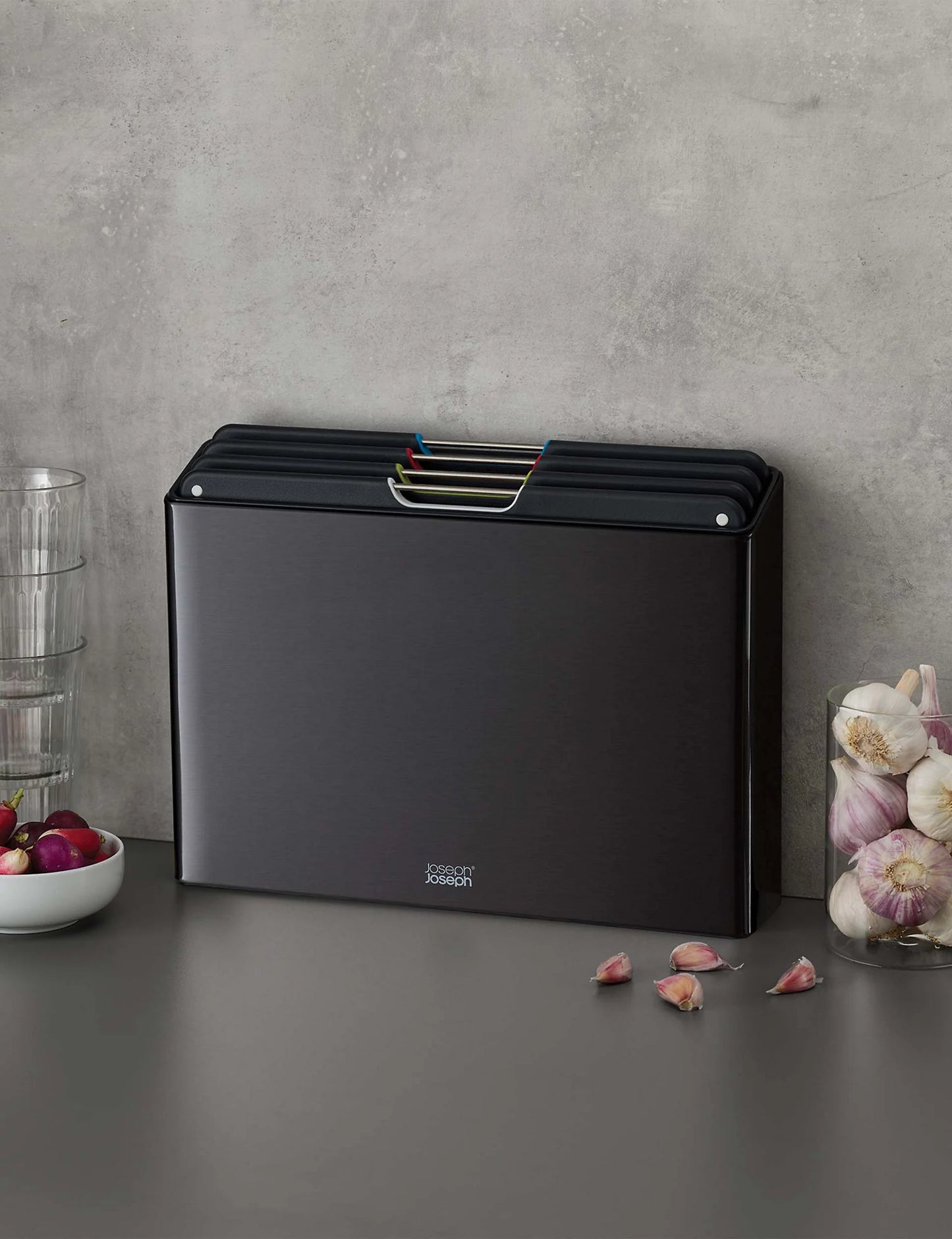 4 Piece Folio Steel Chopping Board Set