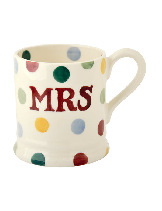 Set of 2 Mr & Mrs Polka Dot Mugs