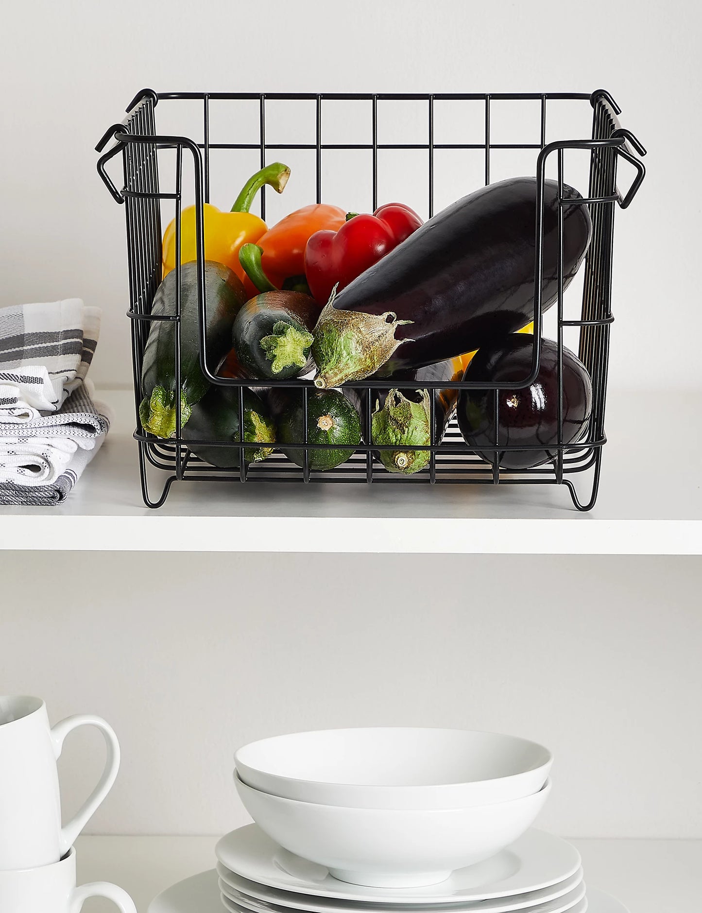 Small Stackable Wire Storage Basket